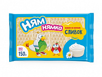 Вафли "Ням-нямка" со вкусом сливок 150 р
